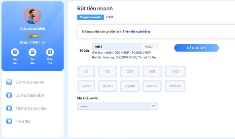 Các Bước Rút Tiền Tại TF88 Các Bước Rút Tiền Tại TF88